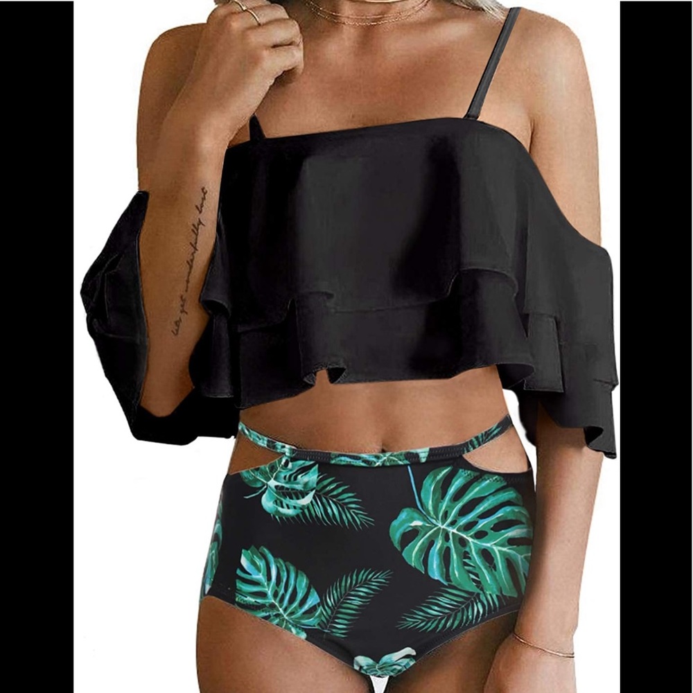 High Waisted Two Piece Bikini Set